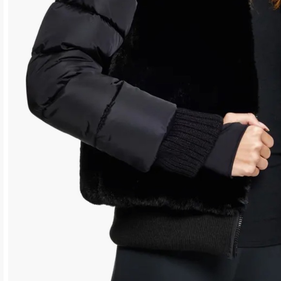 SAM FAUX FUR CARLIE - DOWN PUFFER BOMBER JACKET - Picture 3 of 6